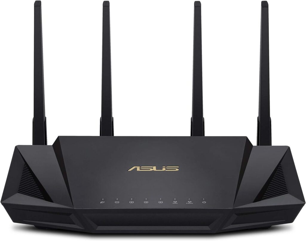 ASUS RT-AX3000 Dual Band WiFi 6 Extendable Router, Subscription-free Network Security, Instant Guard, Advanced Parental Controls, Built-in VPN, AiMesh Compatible, Gaming  Streaming, Smart Home, USB