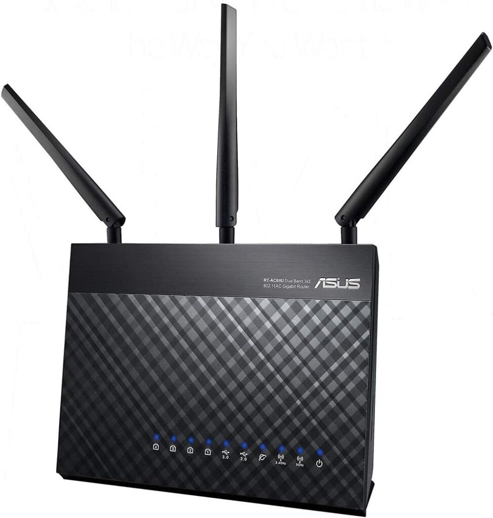 ASUS RT-AX55 (AX1800) Dual Band WiFi 6 Extendable Router, Subscription-free Network Security, Instant Guard, Parental Controls, Built-in VPN, AiMesh Compatible, Gaming  Streaming, Smart Home, black