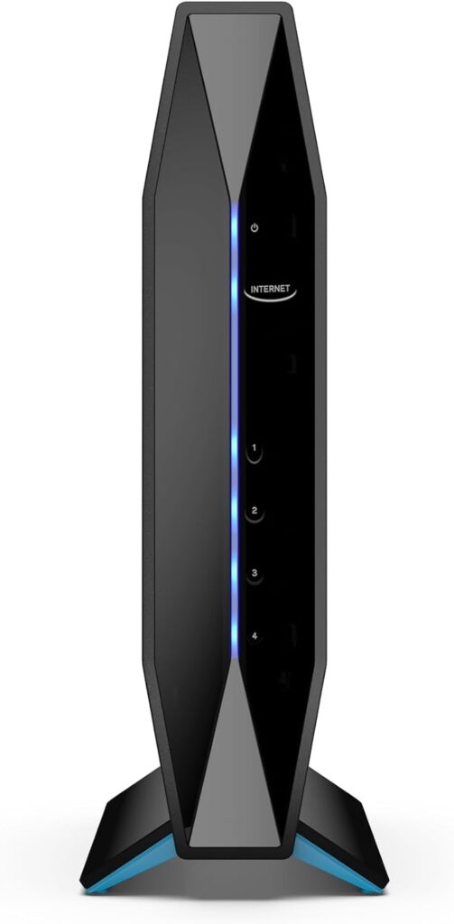 Linksys E8450 AX3200 WiFi 6 Router: Dual-Band Wireless Home Network, 4 Gigabit Ethernet Ports, Parental Controls, 3.2 Gbps, 2,500 sq ft, 25 Devices