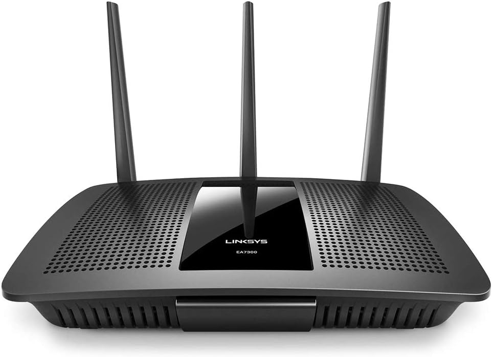 Linksys EA7300 Max-Stream: AC1750 Dual-Band Wi-Fi Router, Gigabit Ethernet Ports, 1,500 square-foot Range, 10 Devices, MU-MIMO (Black)