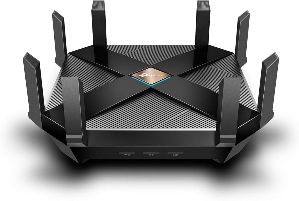 TP-Link AX6000 WiFi 6 Router(Archer AX6000) -802.11ax Wireless 8-Stream Gaming Router, 2.5G WAN, 8 Gigabit LAN Ports, MU-MIMO, 1.8GHz Quad-Core CPU, Black