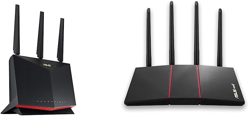 ASUS RT-AX86U Pro (AX5700) Dual Band WiFi 6 Extendable Gaming Router, 2.5G Port, Mobile Game Mode, Port Forwarding, Subscription-Free Network Security, VPN, AiMesh Compatible