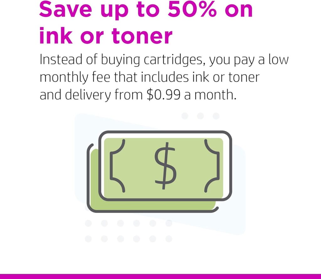 HP Instant Ink $5 Prepaid Code - The Smart Ink and Toner Subscription Service with big savings passed on to you