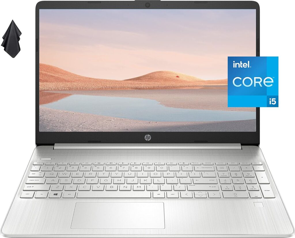 HP Pavilion 15 Laptop, 15.6 FHD IPS Anti-Glare Display, 11th Gen Intel Core i5-1135G7, Intel Iris Xe Graphics, 16 GB RAM, 512 GB PCIe SSD, Long Battery Life, Fingerprint Reader, Silver, Windows 11