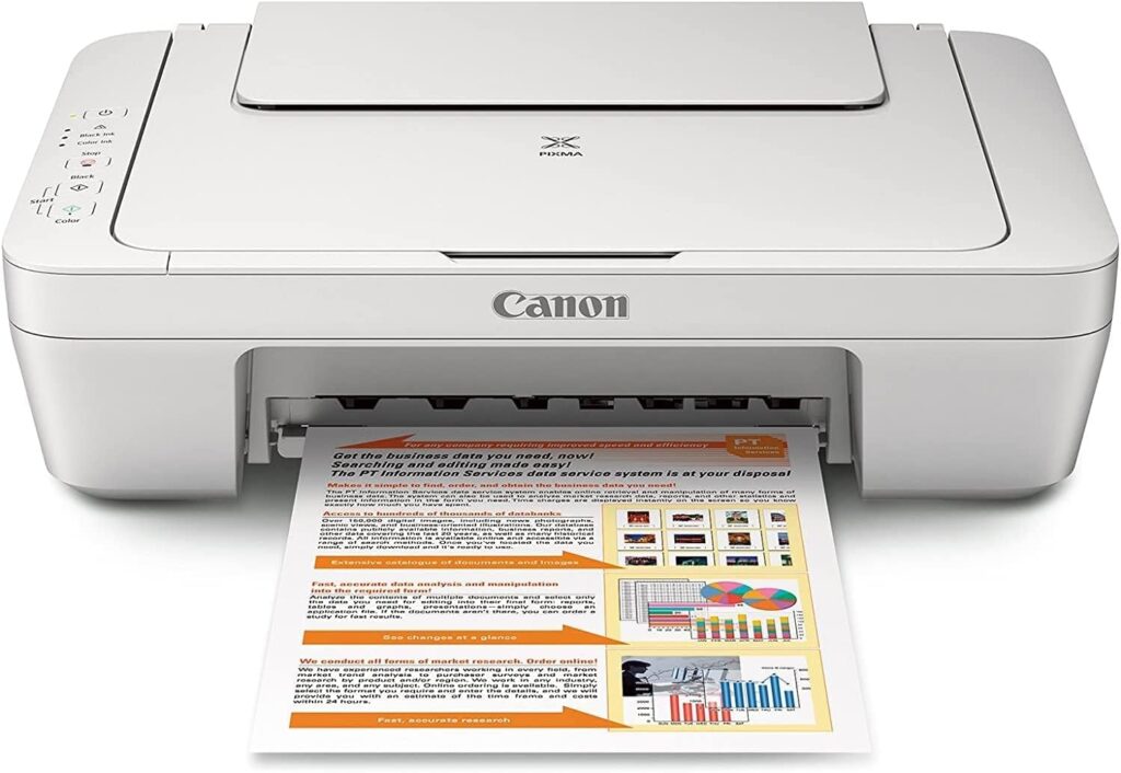 NeeGo Canon PIXMA MG Series All-in-One Color Inkjet Printer, 3-in-1 Print, Scan, and Copy or Home Business Office, Up to 4800 x 600 Resolution, Auto Scan Mode, with 6 ft Cable