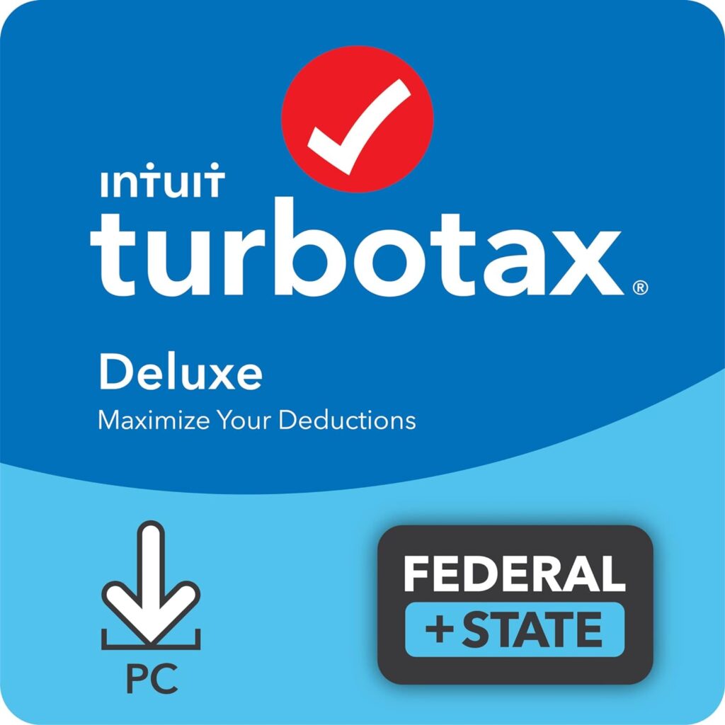 [Old Version] Intuit TurboTax Deluxe 2021, Federal and State Tax Return [PC Download]