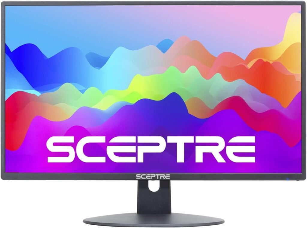 Sceptre 20 1600 x 900 75Hz LED Monitor 2x HDMI VGA Built-in Speakers, sRGB 99% Machine Black (E209W-16003RT series)