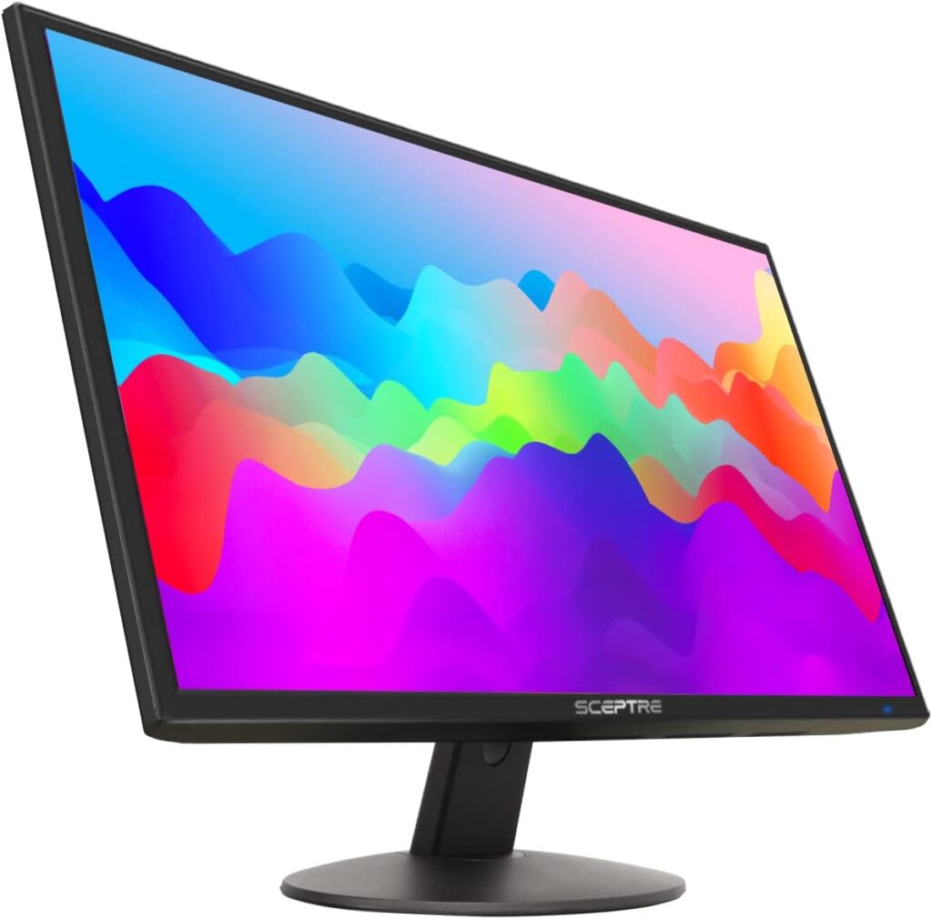 Sceptre 20 1600 x 900 75Hz LED Monitor 2x HDMI VGA Built-in Speakers, sRGB 99% Machine Black (E209W-16003RT series)