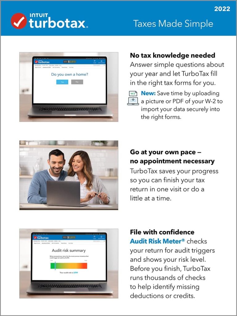 TurboTax Deluxe 2022 Tax Software, Federal and State Tax Return, [Amazon Exclusive] [PC/MAC Download]